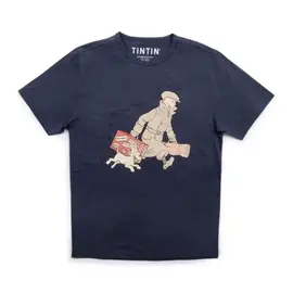 moulinsart Tintin T-shirt The Homecoming navy blue