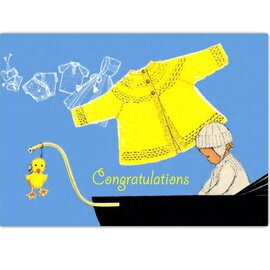 Catch Publishing Postkarte - First Woollies - Congratulations New Baby