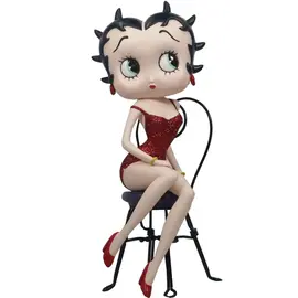 Fleischer Studios Betty Boop Collection - Betty Boop on Chair - Red Glitter Dress