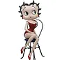 Fleischer Studios Betty Boop Collection - Betty Boop on Chair - Red Glitter Dress