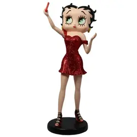 Fleischer Studios Betty Boop Collection - Betty Boop Selfie - Red Glitter Dress