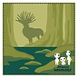 Marushin Studio Ghibli - Princess Mononoke - Shadow of the Deer God mini handdoek 25 x 25