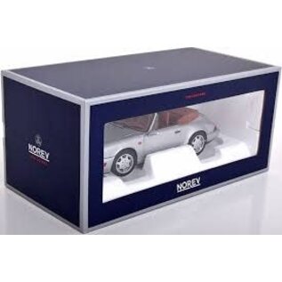 Norev Porsche 911 Carrera 2 Cabriolet 1990 Silver 1:18