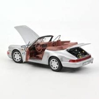 Norev Porsche 911 Carrera 2 Cabriolet 1990 Silver 1:18