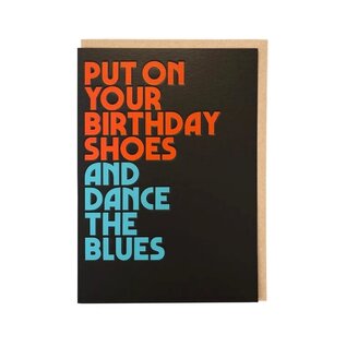 Cath Tate Greeting card Twisted Lyrics David Bowie - Put on your birthday shoes and dance the blues