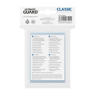 Ultimate Guard 100 Classic Sleeves Trading Cards 66x93 mm Regular Fit