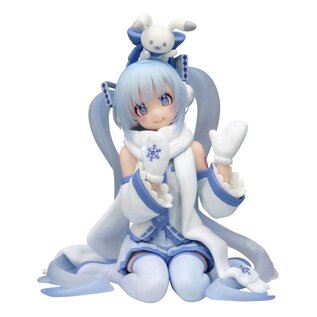 FuRyu Hatsune Miku Noodle Stopper Figur - Snow Miku Sky Town 10th. Ver. 10 cm