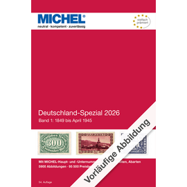 Michel Deutschland-Spezial 2026 Band 1: 1849 bis April 1945