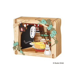 Ensky Studio Ghibli Spirited Away No Face’s dessert Paper Theater Wood Style