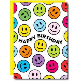 Studio Soph Wenskaart - Smiley Colors - Happy Birthday
