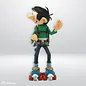 Plastoy Gaston Lagaffe figurine - Gaston on Rollerskates