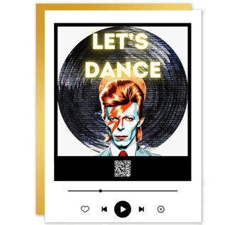 I Love My Music Wenskaart - David Bowie Let's Dance