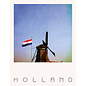 The Card Company Postkaart Holland - Molen met Nederlandse vlag