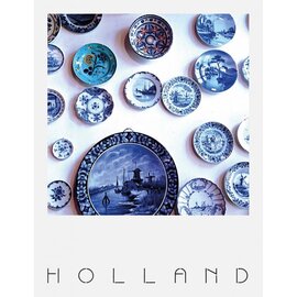 The Card Company Postkaart Holland - Delfts Blauw