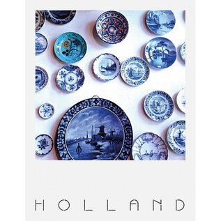 The Card Company Postkaart Holland - Delfts Blauw