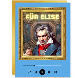 I Love My Music Wenskaart Mozart - Für Elise