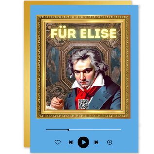 I Love My Music Wenskaart Mozart - Für Elise