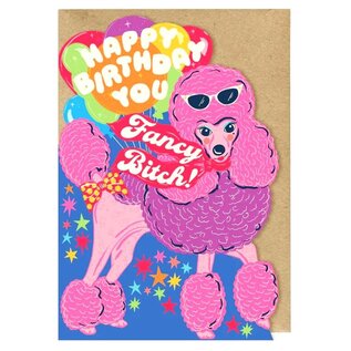 Cath Tate Wenskaart Lost Plots - Happy Birthday you Fancy Bitch!
