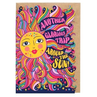 Cath Tate Wenskaart Lost Plots - Another Glorious trip around the sun!