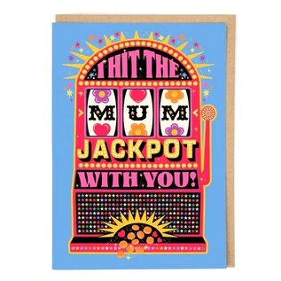 Cath Tate Wenskaart Lost Plots - I hit the mum jackpot with you! - Moederdag