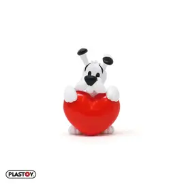 Plastoy Asterix figure - Dogmatix with large red heart