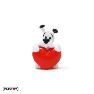 Plastoy Asterix figure - Dogmatix with large red heart