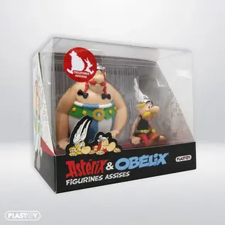 Plastoy Asterix shelf sitter - Asterix & Obelix zittend