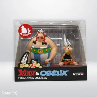 Plastoy Asterix shelf sitter - Asterix & Obelix zittend
