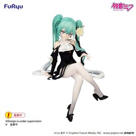 FuRyu Hatsune Miku - Flower Fairy White Rose Noodle Stopper - PVC Statue  14 cm
