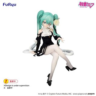 FuRyu Hatsune Miku - Flower Fairy White Rose Noodle Stopper - PVC Statue  14 cm