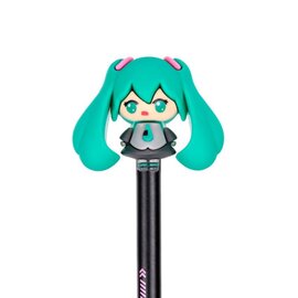 Puckator Hatsune Miku - Fijnschrijver met siliconen top - Zwart