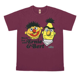 Logoshirt T-Shirt Vintage Sesamstraße light purple Ernie & Bert Havin' fun