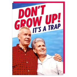 Dean Morris Wenskaart Fabulous! - Don't grow up! It's a trap