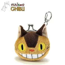 Sun Arrow Studio Ghibli – Mein Nachbar Totoro - Katzenbus-Mini-Plüschfigur als Geldbörse mit Clip