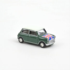 Norev Mini Cooper S 1964 Almond Green and Union Jack on Bonnet 1:54