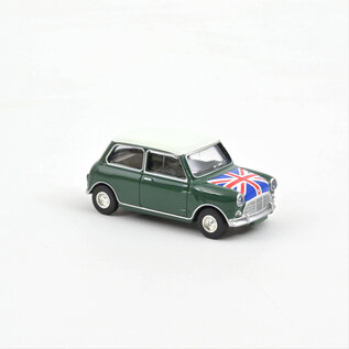 Norev Mini Cooper S 1964 Almond Green and Union Jack on Bonnet 1:54