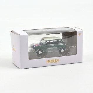Norev Mini Cooper S 1964 Almond Green and Union Jack on Bonnet 1:54