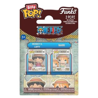 Funko Bitty Pop! 2-Pack One Piece - Monkey D. Luffy & Nami