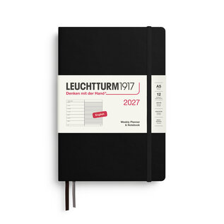 Leuchtturm1917 2027 Weekly Planner & Notebook 12 months Medium