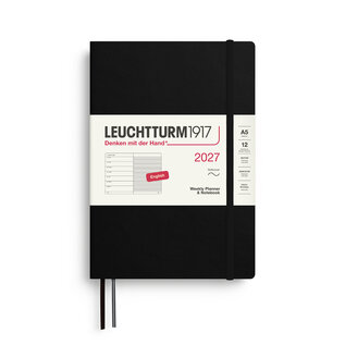 Leuchtturm1917 2027 Weekly Planner & Notebook 12 months Medium