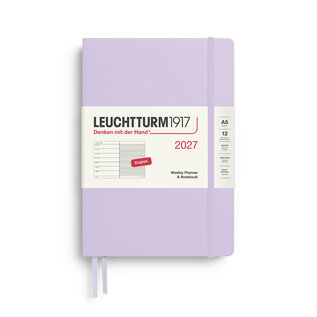 Leuchtturm1917 2027 Weekly Planner & Notebook 12 months Medium