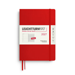 Leuchtturm1917 2027 Weekly Planner & Notebook 12 months Medium