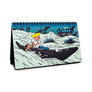 moulinsart Kuifje bureau kalender 2027 tafelmodel