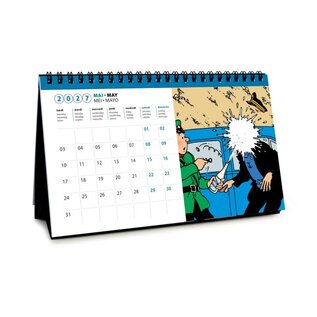 moulinsart Tim und Struppi Kalender 2027 Tischmodell