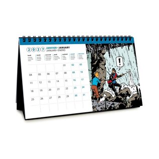 moulinsart Kuifje bureau kalender 2027 tafelmodel