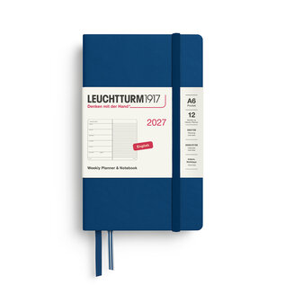 Leuchtturm1917 2027 Weekly Planner & Notebook 12 Months Pocket