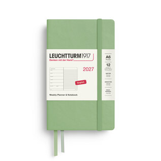 Leuchtturm1917 2027 Weekly Planner & Notebook 12 Months Pocket