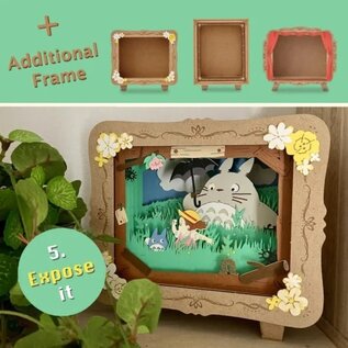 Ensky Studio Ghibli - My Neighbor Totoro - Totoro Under the moon Paper Theater