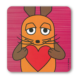 Logoshirt Die Maus coaster - Love