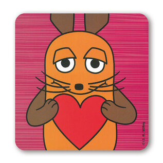 Logoshirt Die Maus coaster - Love